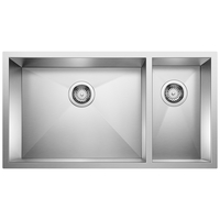Double Bowl Kitchen Sink 33'' x 18'' x 10''