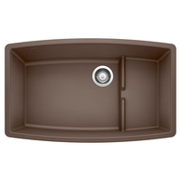  Performa White/Color Undermount - Single Bowl Kitchen Sink - Cafe Brown