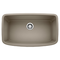  Valea White/Color Undermount - Single Bowl Kitchen Sink - Truffle