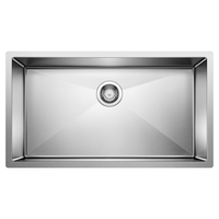  Precision Stainless Steel Undermount - Single Bowl Kitchen Sink - Polished Satin