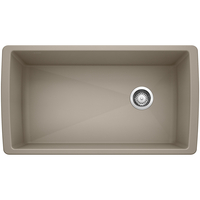 Diamond White/Color Undermount - Single Bowl Kitchen Sink - Truffle