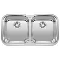  Stellar Stainless Steel Undermount - Double Bowl Kitchen Sink - Stainless Steel