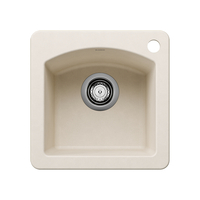  Diamond Dual Mount Bar Sink - Soft White