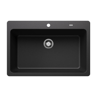  Grandis White/Color Undermount - Single Bowl Kitchen Sink - Anthracite
