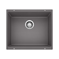  Precis White/Color Undermount - Single Bowl Kitchen Sink - Cinder