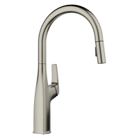  Rivana Pull-Out Spray Kitchen Faucet - Satin Platinum