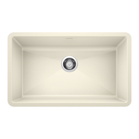  Precis White/Color Undermount - Single Bowl Kitchen Sink - Biscuit