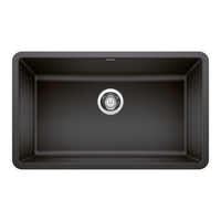  Precis White/Color Undermount - Single Bowl Kitchen Sink - Anthracite