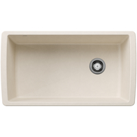  Diamond White/Color Undermount - Single Bowl Kitchen Sink - Soft White