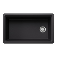  Inteos White/Color Undermount - Single Bowl Kitchen Sink - Coal Black