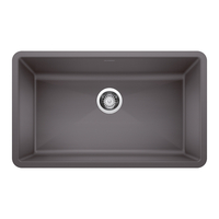  Precis White/Color Undermount - Single Bowl Kitchen Sink - Cinder