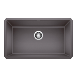 B442530 Precis White/Color Undermount - Single Bowl Kitchen Sink - Cinder B442530 Precis White/Color Undermount - Single Bowl Kitchen Sink - Cinder
