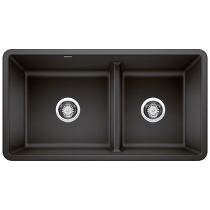 B442525 Precis White/Color Undermount - Double Bowl Kitchen Sink - Anthracite