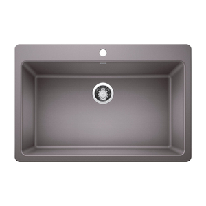 B442953 Grandis White/Color Undermount - Single Bowl Kitchen Sink - Metallic Gray B442953 Grandis White/Color Undermount - Single Bowl Kitchen Sink - Metallic Gray