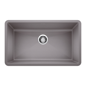 B440148 Precis White/Color Undermount - Single Bowl Kitchen Sink - Metallic Gray B440148 Precis White/Color Undermount - Single Bowl Kitchen Sink - Metallic Gray