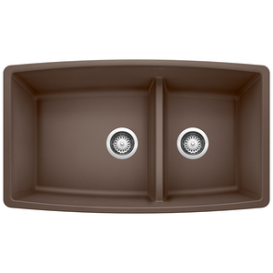 B441313 Performa White/Color Undermount - Double Bowl Kitchen Sink - Cafe Brown B441313 Performa White/Color Undermount - Double Bowl Kitchen Sink - Cafe Brown