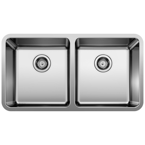 442768 Formera Stainless Steel Undermount - Double Bowl Kitchen Sink - Stainless Steel