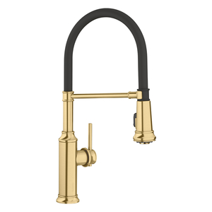 B442982 Empressa Pull-Out Spray Kitchen Faucet - Satin Gold