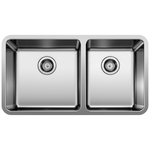 442769 Formera Stainless Steel Undermount - Double Bowl Kitchen Sink - Stainless Steel