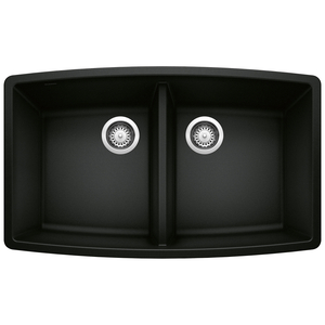 B442937 Performa White/Color Undermount - Double Bowl Kitchen Sink - Coal Black B442937 Performa White/Color Undermount - Double Bowl Kitchen Sink - Coal Black