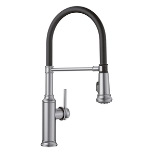 B442509 Empressa Pull-Out Spray Kitchen Faucet - PVD Steel B442509 Empressa Pull-Out Spray Kitchen Faucet - PVD Steel