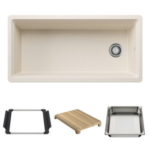 B443326 Inteos White/Color Undermount - Single Bowl Kitchen Sink - Soft White B443326 Inteos White/Color Undermount - Single Bowl Kitchen Sink - Soft White