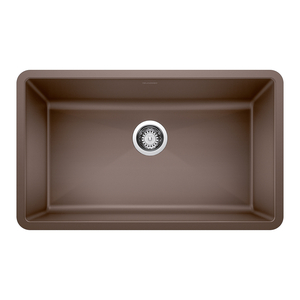 B440147 Precis White/Color Undermount - Single Bowl Kitchen Sink - Cafe Brown