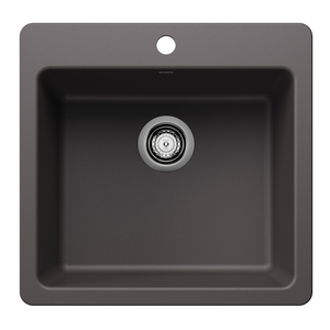 B443228 Liven White/Color Dual Mount Single Bowl Kitchen Sink - Cinder B443228 Liven White/Color Dual Mount Single Bowl Kitchen Sink - Cinder