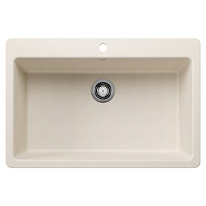 B443201 Liven White/Color Dual Mount Single Bowl Kitchen Sink - Soft White B443201 Liven White/Color Dual Mount Single Bowl Kitchen Sink - Soft White