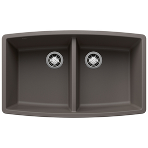 B443123 Performa White/Color Undermount - Double Bowl Kitchen Sink - Volcano Gray B443123 Performa White/Color Undermount - Double Bowl Kitchen Sink - Volcano Gray