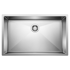 B513686 Precis Stainless Steel Undermount - Single Bowl Kitchen Sink - Polished Satin
