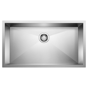 B512747 Precis Stainless Steel Undermount - Single Bowl Kitchen Sink - Polished Satin B512747 Precis Stainless Steel Undermount - Single Bowl Kitchen Sink - Polished Satin