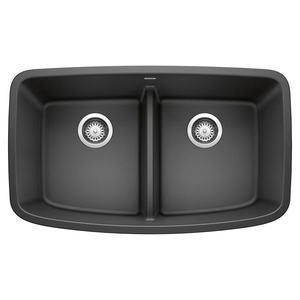 B442200 Valea White/Color Undermount - Double Bowl Kitchen Sink - Anthracite B442200 Valea White/Color Undermount - Double Bowl Kitchen Sink - Anthracite