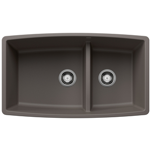 B443125 Performa White/Color Undermount - Double Bowl Kitchen Sink - Volcano Gray B443125 Performa White/Color Undermount - Double Bowl Kitchen Sink - Volcano Gray