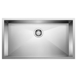 B443052 Quatrus Stainless Steel Undermount - Single Bowl Kitchen Sink - Stainless Steel