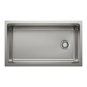 B443300 Inteos Stainless Steel Undermount - Single Bowl Kitchen Sink - Satin Polish B443300 Inteos Stainless Steel Undermount - Single Bowl Kitchen Sink - Satin Polish
