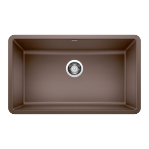 B442537 Precis White/Color Undermount - Single Bowl Kitchen Sink - Cafe Brown