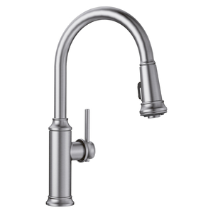 442500 Empressa Pull-Out Spray Kitchen Faucet - PVD Steel 442500 Empressa Pull-Out Spray Kitchen Faucet - PVD Steel