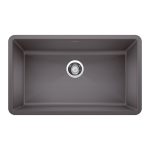 B441478 Precis White/Color Undermount - Single Bowl Kitchen Sink - Cinder B441478 Precis White/Color Undermount - Single Bowl Kitchen Sink - Cinder