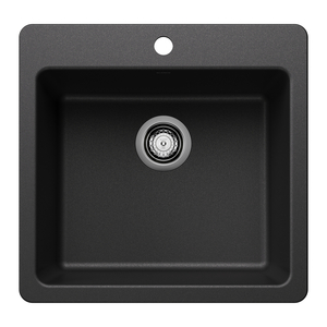 B443227 Liven White/Color Dual Mount Single Bowl Kitchen Sink - Anthracite B443227 Liven White/Color Dual Mount Single Bowl Kitchen Sink - Anthracite