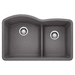 Blanco B441591 Cinder Undermount Double Bowl Kitchen Sink