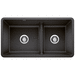 Blanco B442525 Anthracite Undermount Double Bowl Kitchen Sink