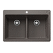 Blanco B443208 Volcano Gray Double Bowl Kitchen Sinks