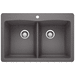 Blanco B441466 Cinder Double Bowl Kitchen Sinks