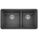 Blanco B441128 Anthracite Undermount Double Bowl Kitchen Sink