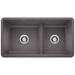 Blanco B442521 Cinder Undermount Double Bowl Kitchen Sink