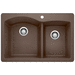 Blanco B440213 Cafe Brown Double Bowl Kitchen Sinks