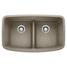 Blanco B442197 Truffle Undermount Double Bowl Kitchen Sink