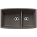 Blanco B443125 Volcano Gray Undermount Double Bowl Kitchen Sink