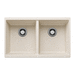 Blanco B527401 Soft White Undermount Double Bowl Kitchen Sink